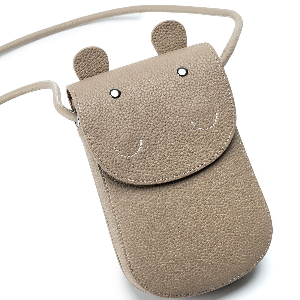 Hippo Shoulder Bag – Genuine Cowhide Animal Novelty Bag