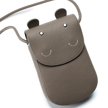 Hippo Shoulder Bag – Genuine Cowhide Animal Novelty Bag