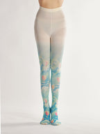 Hot air balloon Women Tights with high elasticity and shaping fit, suitable for events, cosplay, street style, and gifting girls at Christmas