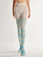 Hot air balloon Women Tights with high elasticity and shaping fit, suitable for events, cosplay, street style, and gifting girls at Christmas
