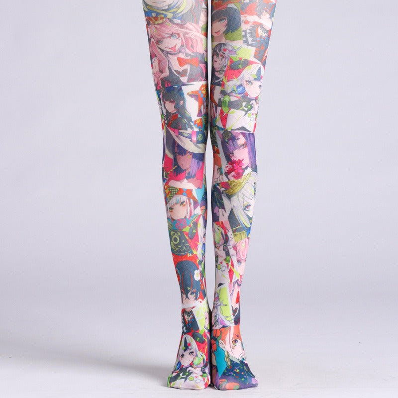 Japanese Animation Women Tights