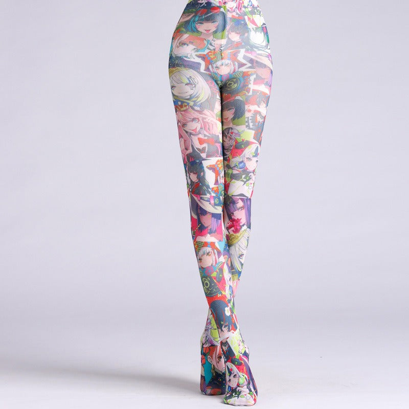 Japanese Animation Women Tights