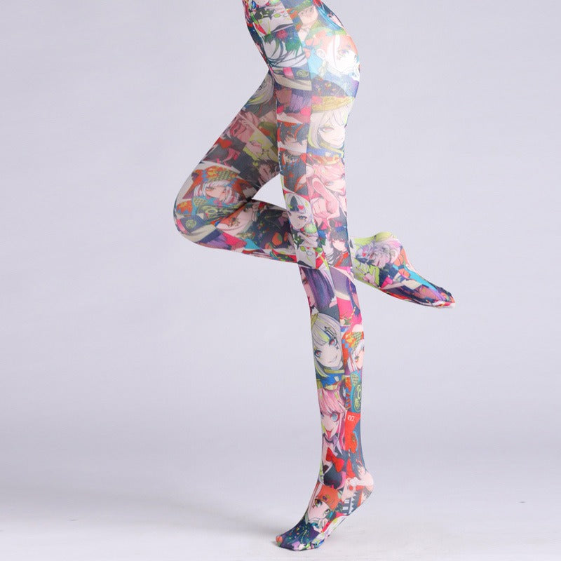 Japanese Animation Women Tights
