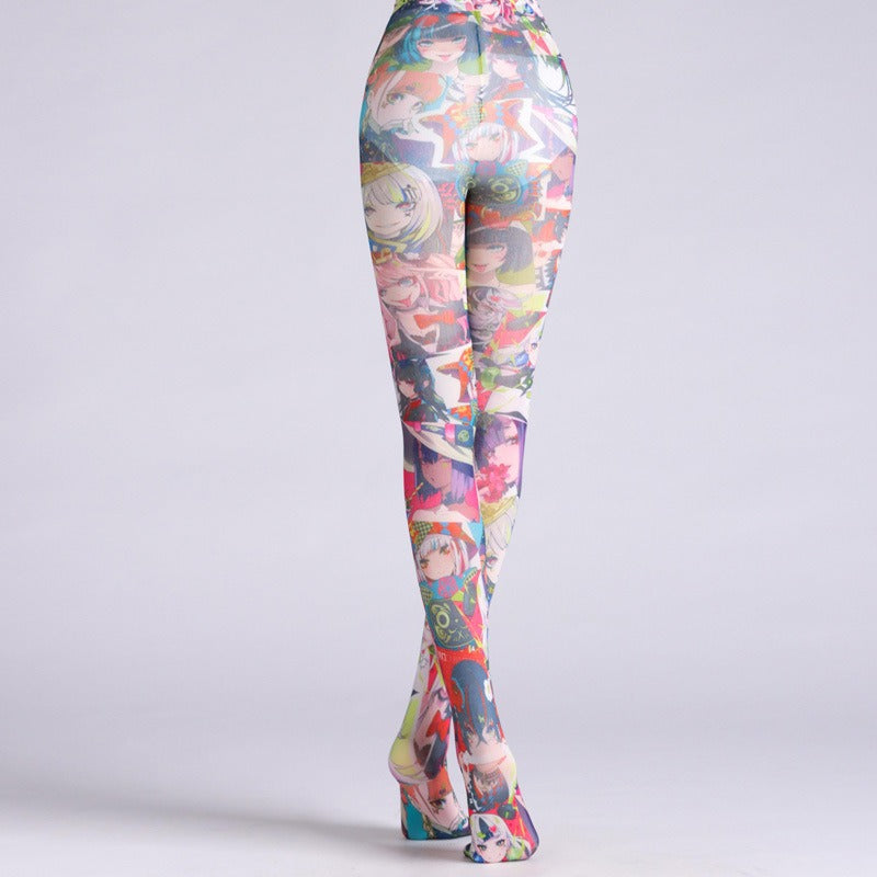 Japanese Animation Women Tights