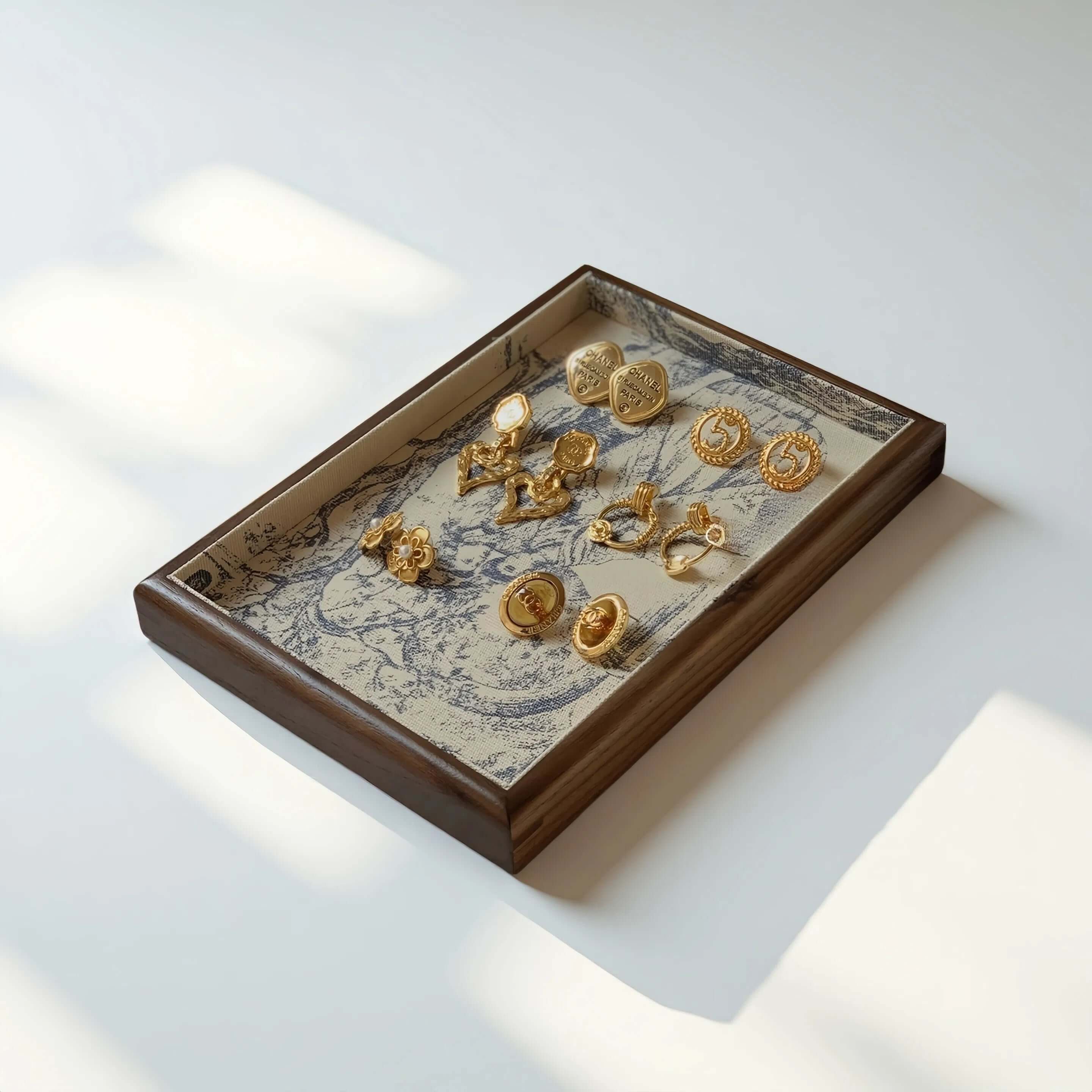 wood jewelry dispaly tray