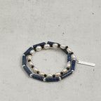 Lapis Lazuli Double-Layer Pearl Bracelet