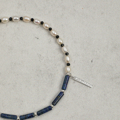 Lapis Lazuli Double-Layer Pearl Bracelet