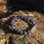 Lapis Lazuli Pearl Silver Bracelet