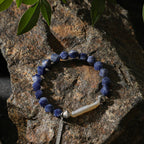 Lapis Lazuli Pearl Silver Bracelet