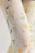 Leaf Country Style Tights with high elasticity and compression,shaping fit and ideal for weddings, parties, ethnic outfits, and street fashion