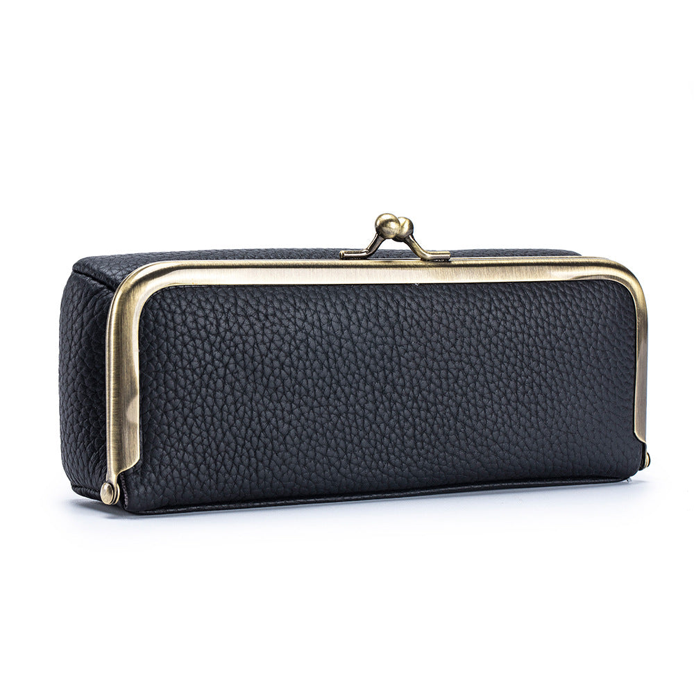 Leather Clip Sunglasses Case – Creative Portable Eyewear Storage Bag
