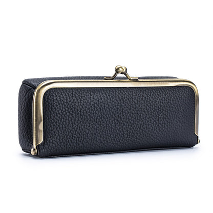 Leather Clip Sunglasses Case – Creative Portable Eyewear Storage Bag