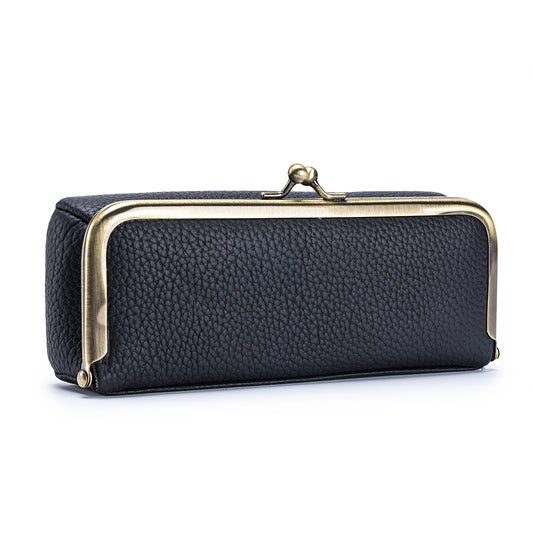 Leather Clip Sunglasses Case – Creative Portable Eyewear Storage Bag