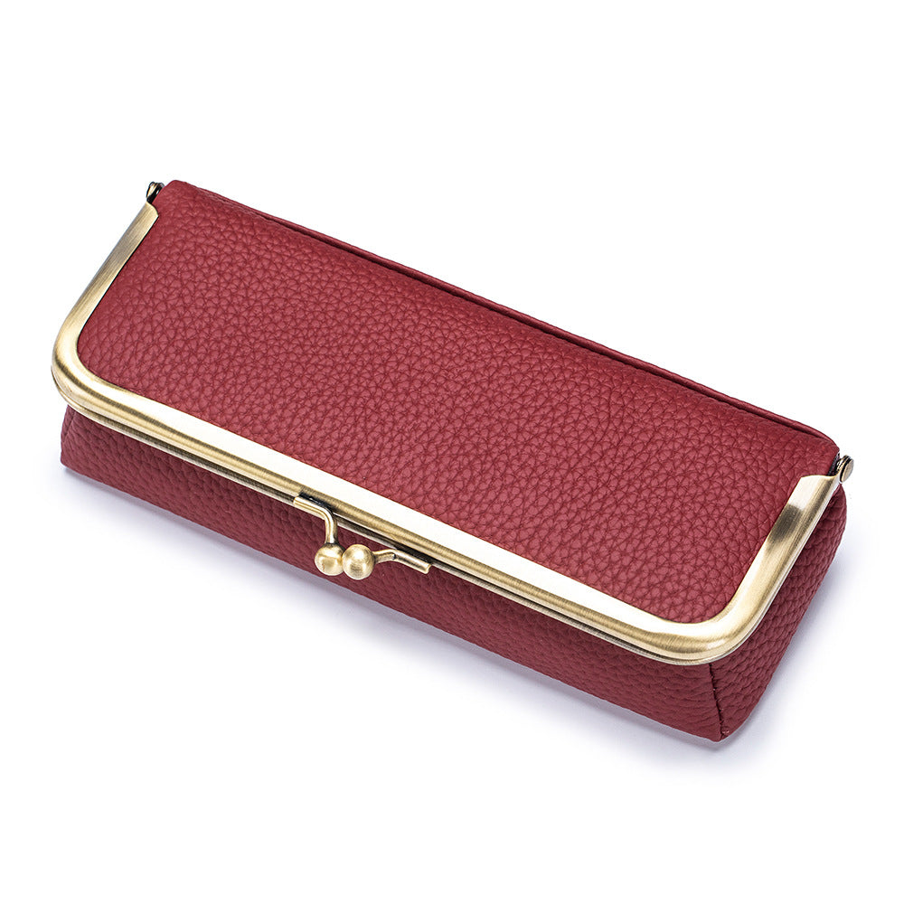 Leather Clip Sunglasses Case – Creative Portable Eyewear Storage Bag