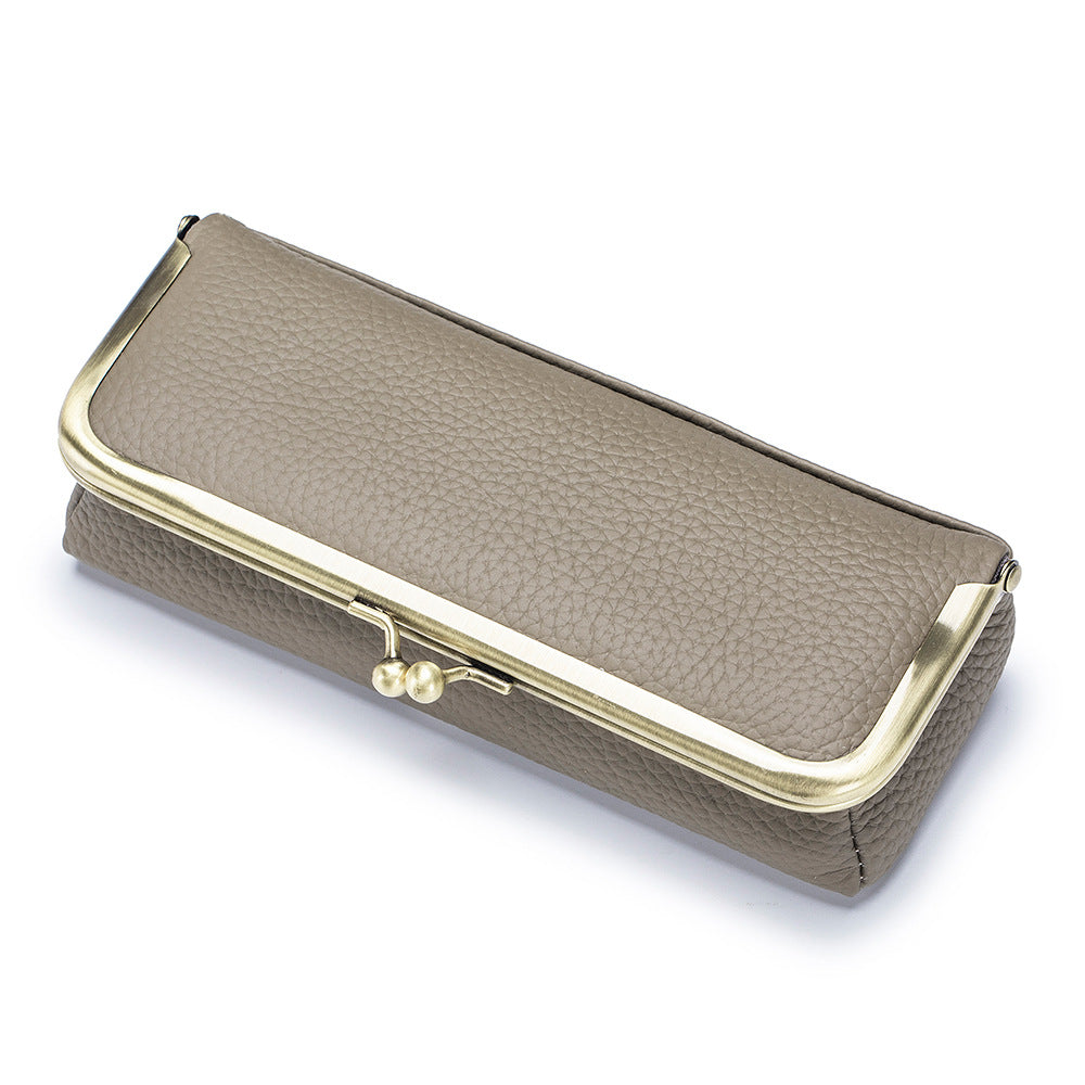 Leather Clip Sunglasses Case – Creative Portable Eyewear Storage Bag