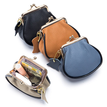 Leather Cosmetic Bag – Genuine Cowhide Makeup & Toiletry Pouch