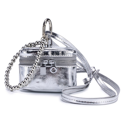 Leather Mini Neck Pouch – Cowhide Lipstick, Coin & Earphone Storage Bag