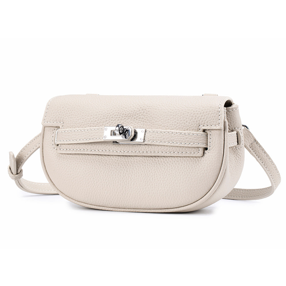 Leather Shoulder Messenger Bag – Lightweight Cowhide Crossbody Bag