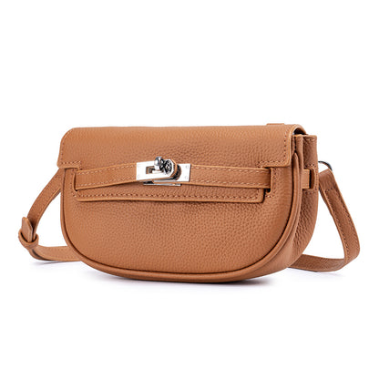 Leather Shoulder Messenger Bag – Lightweight Cowhide Crossbody Bag