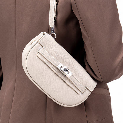 Leather Shoulder Messenger Bag – Lightweight Cowhide Crossbody Bag