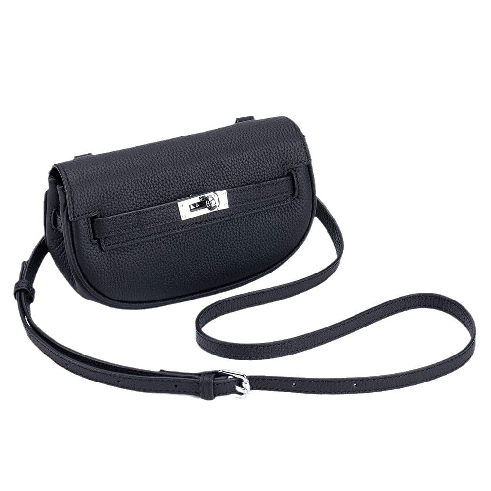 Leather Shoulder Messenger Bag – Lightweight Cowhide Crossbody Bag