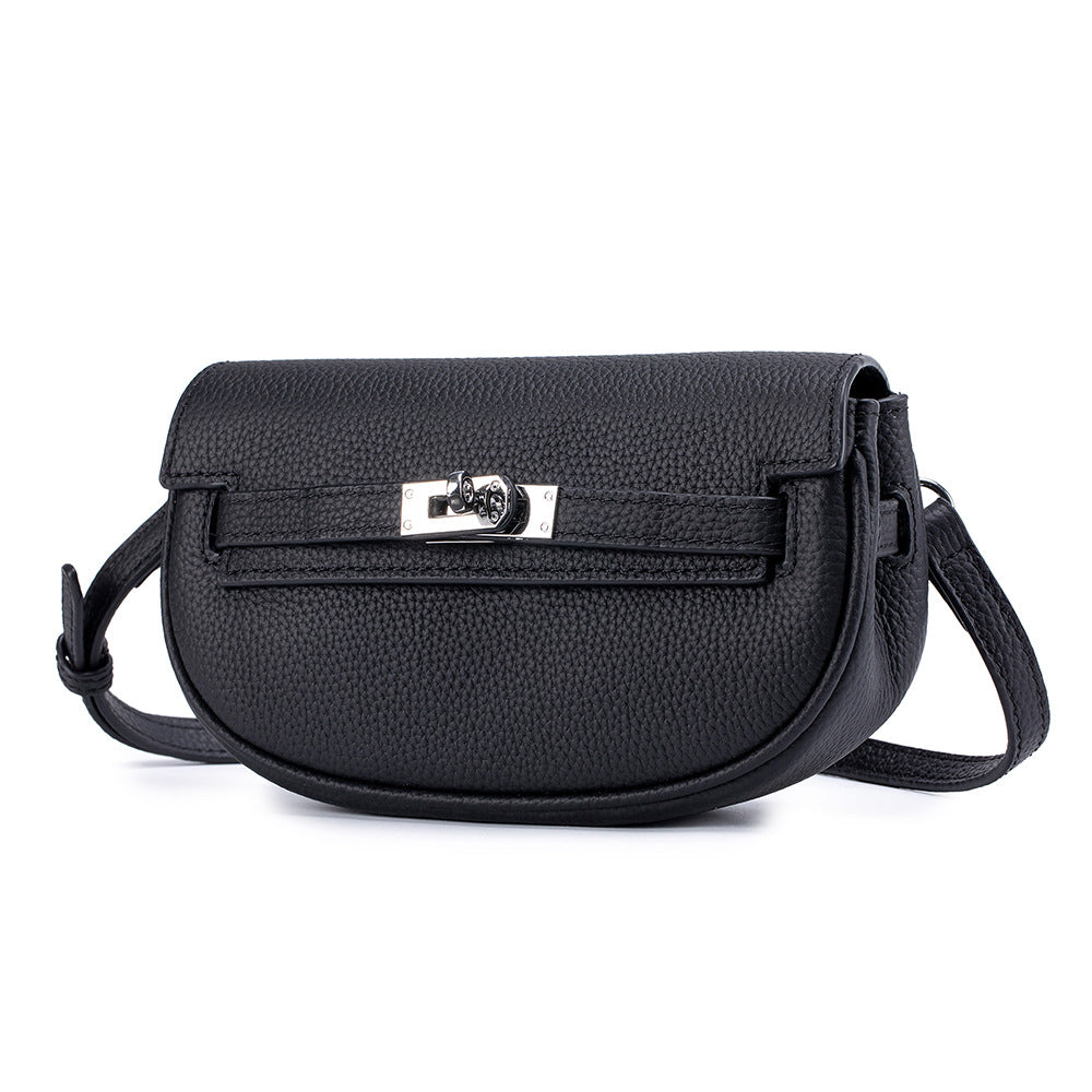 Leather Shoulder Messenger Bag – Lightweight Cowhide Crossbody Bag