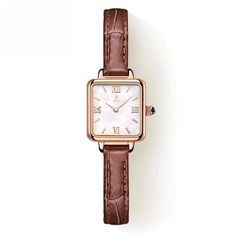 Leather Square watch Brand Strap