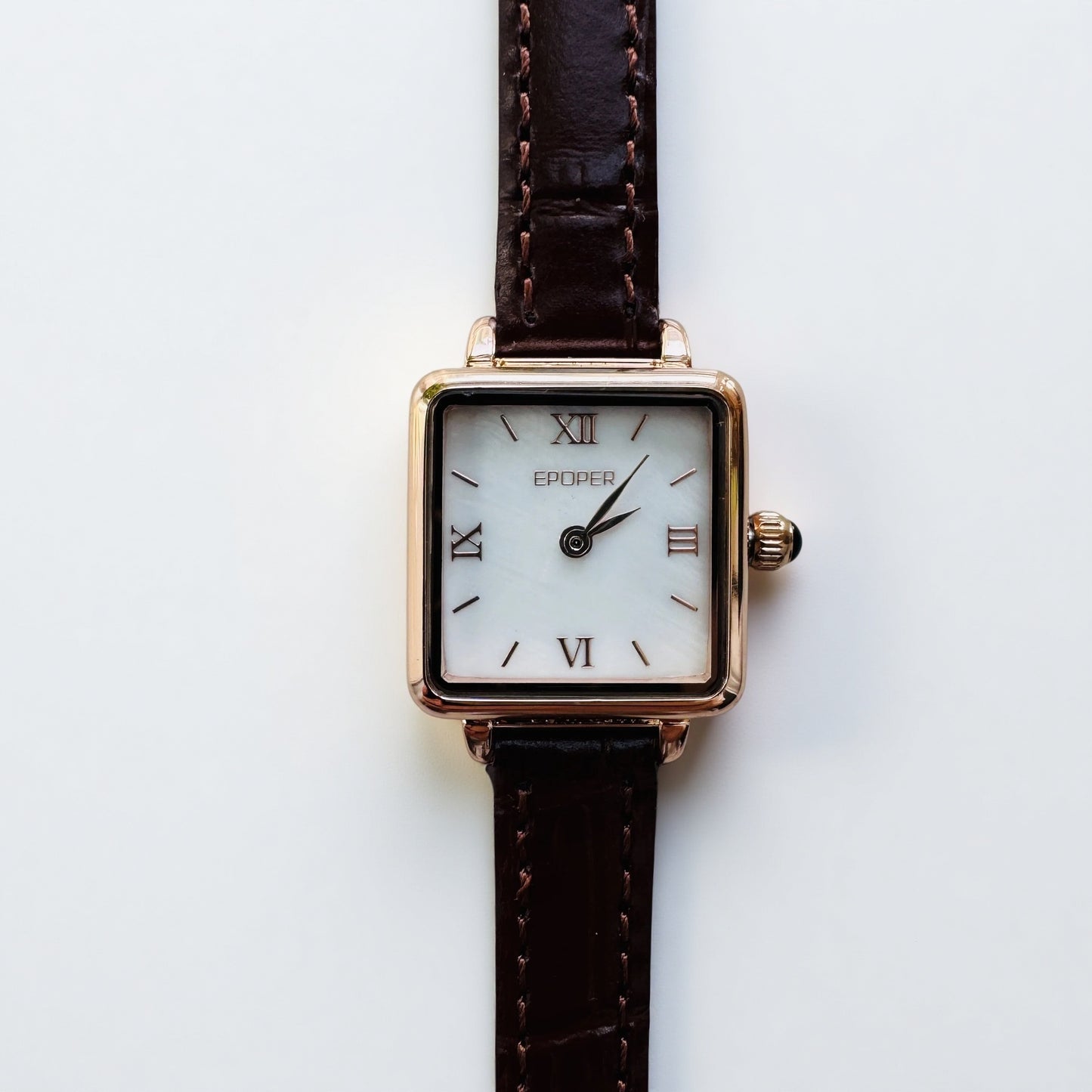 Leather Square watch Brand Strap