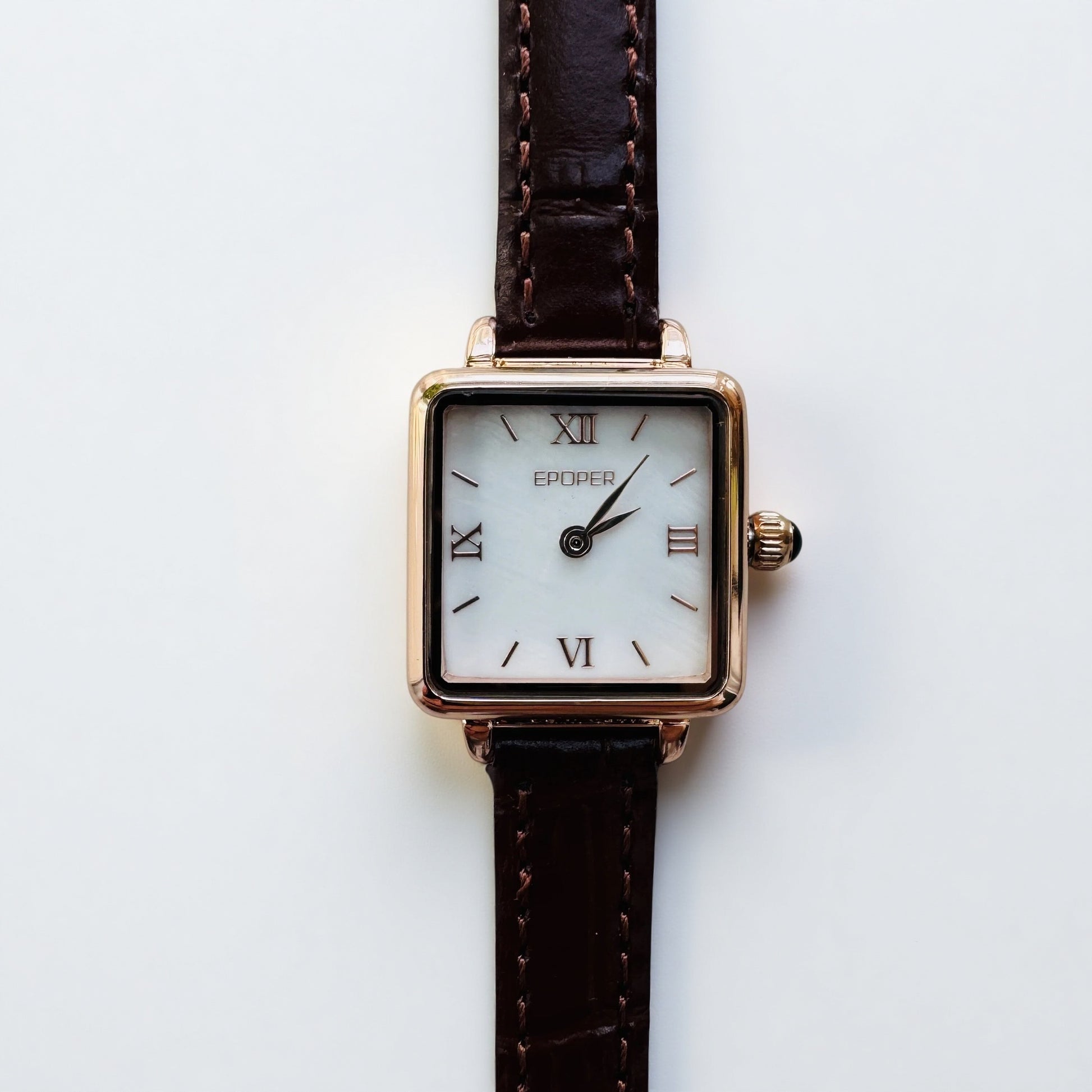 Leather Square watch Brand Strap