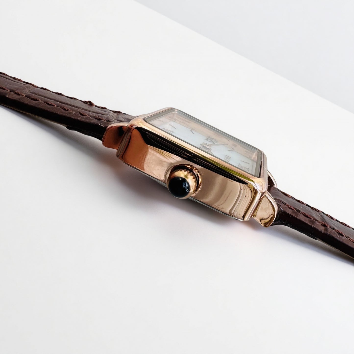 Leather Square watch Brand Strap