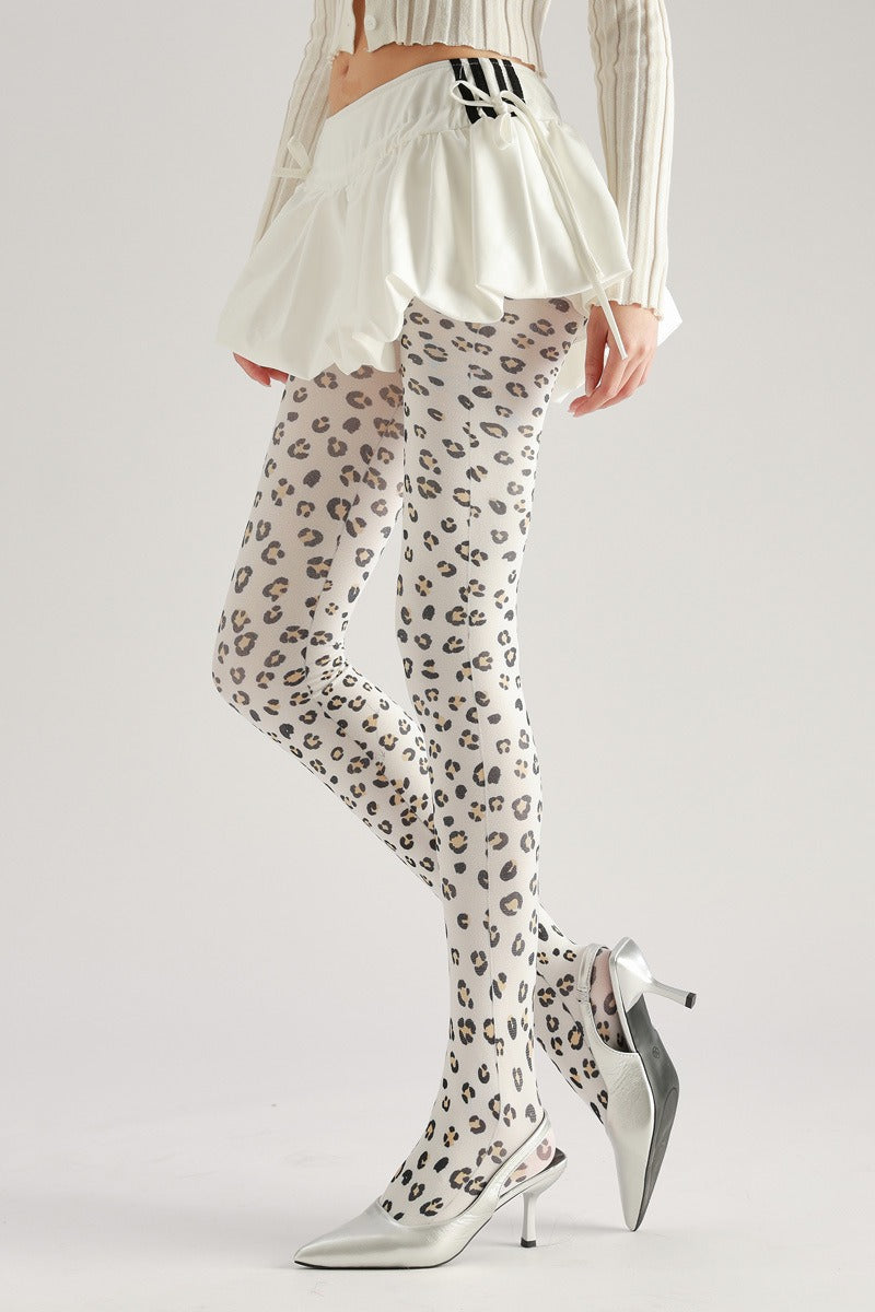 Leopard Print Women Tights Perfect for Parties, Office, Street Fashion, and Daily Wear