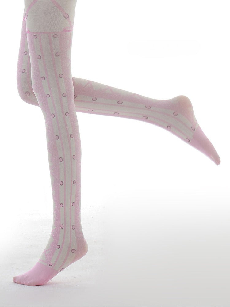 Lolita Cosplay Pink Tights