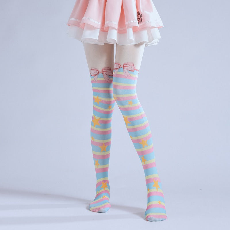 Striped Lolita Tights
