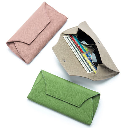 Long Leather Wallet – Genuine Cowhide Slim Purse for Women