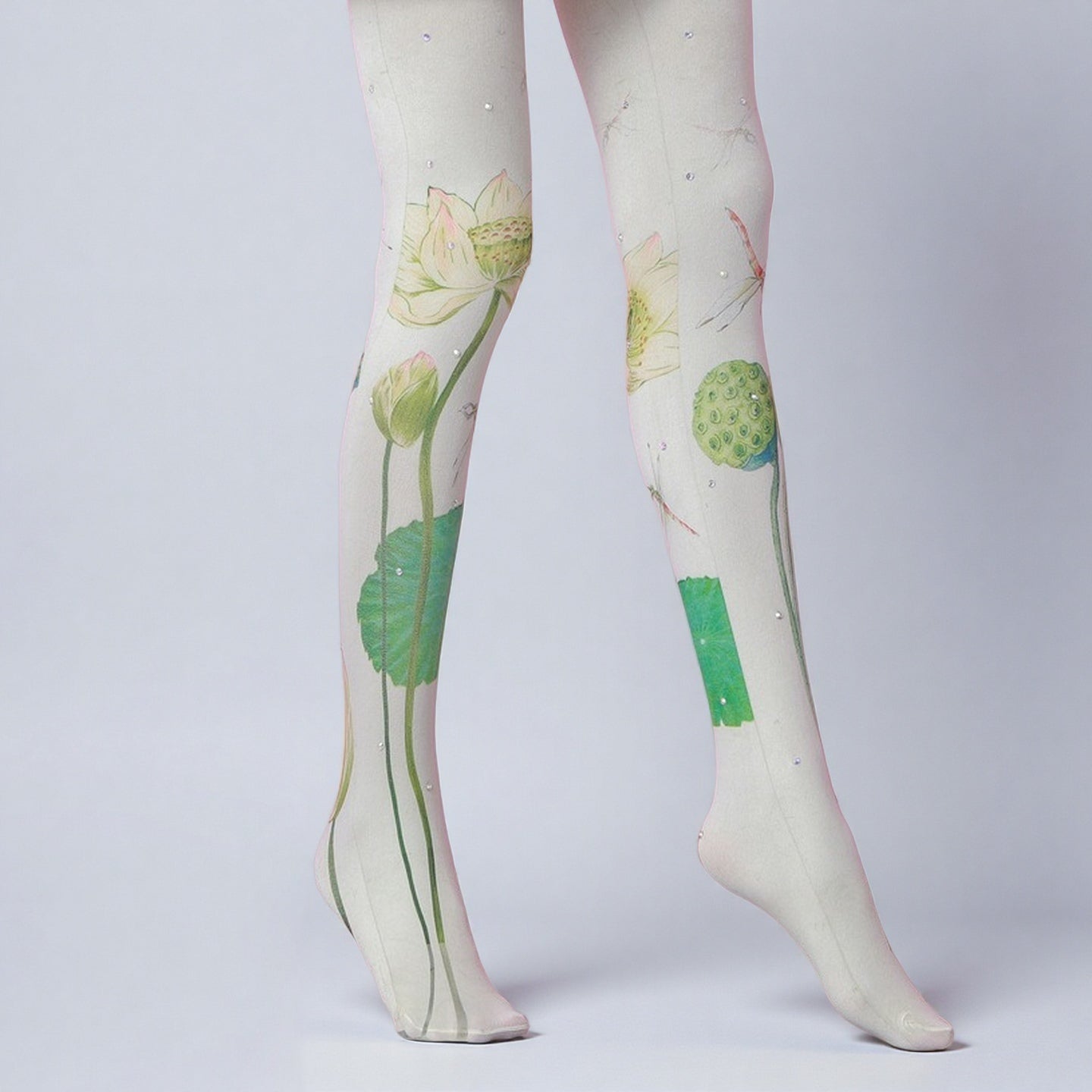 Lotus Shinning Tights with high elasticity and compression,shaping fit and ideal for weddings, parties, ethnic outfits, and street fashion