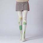 Lotus Shinning Tights with high elasticity and compression,shaping fit and ideal for weddings, parties, ethnic outfits, and street fashion