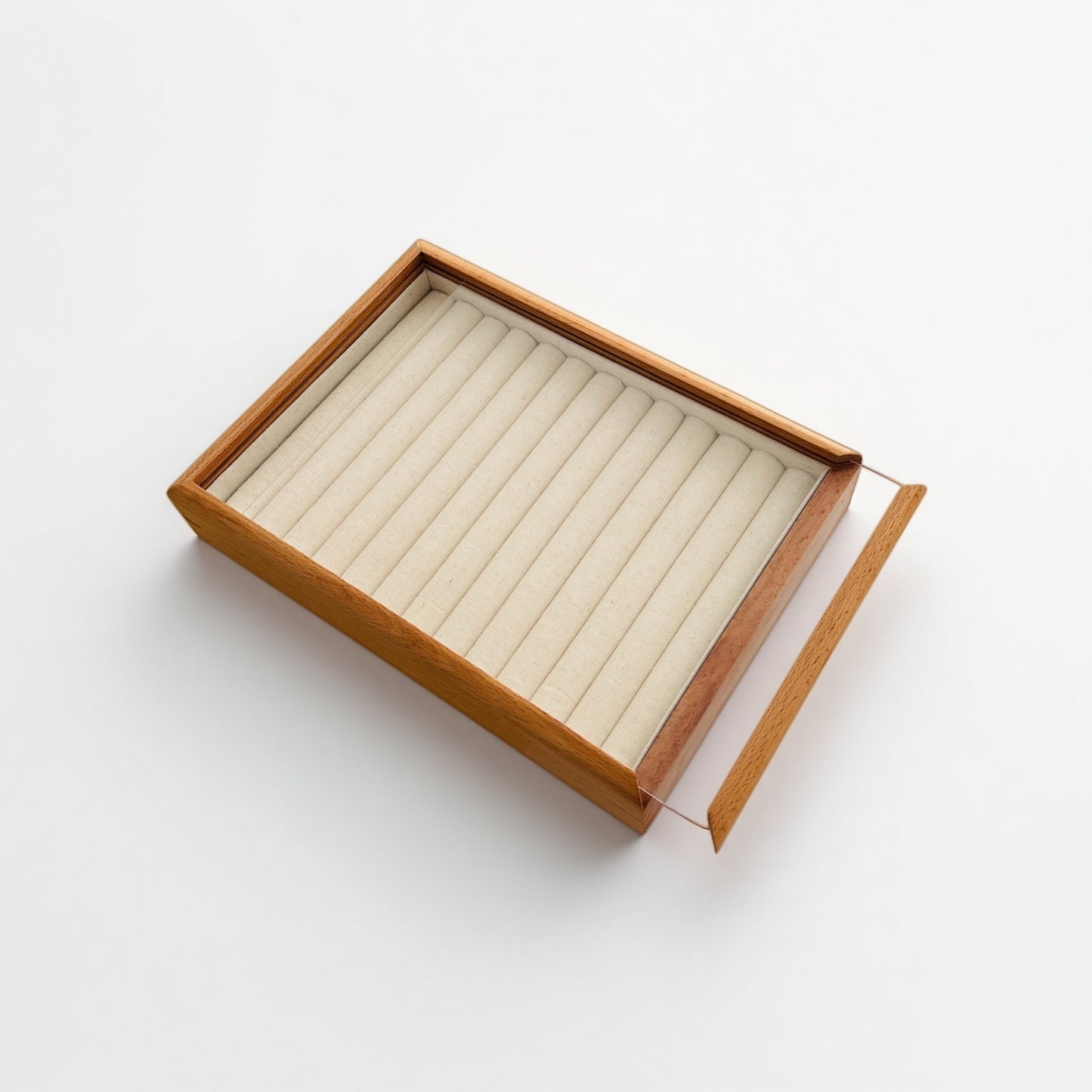 Luxury Sliding Jewelry Box Beech Wood