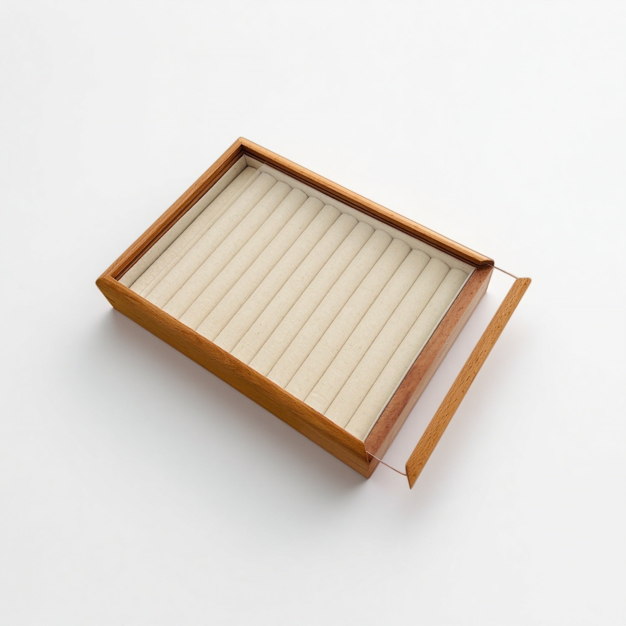 Luxury Sliding Jewelry Box Beech Wood