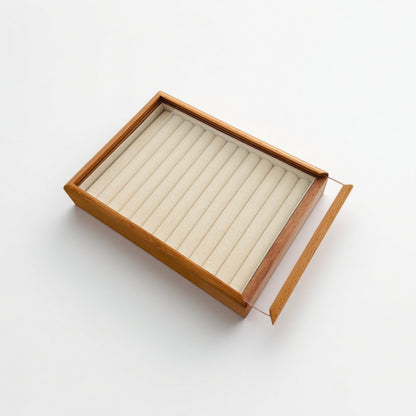 Luxury Sliding Jewelry Box Beech Wood