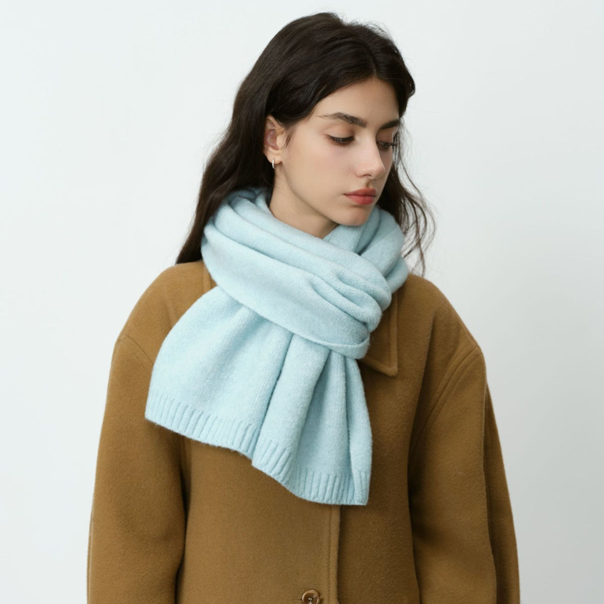 Matching knit scarves for couples-Grainvity