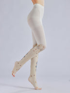 Medieval Patterned Women Tights with high elasticity and compression,shaping fit and ideal for weddings, parties, ethnic outfits, and street fashion