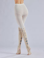 Medieval Patterned Women Tights with high elasticity and compression,shaping fit and ideal for weddings, parties, ethnic outfits, and street fashion