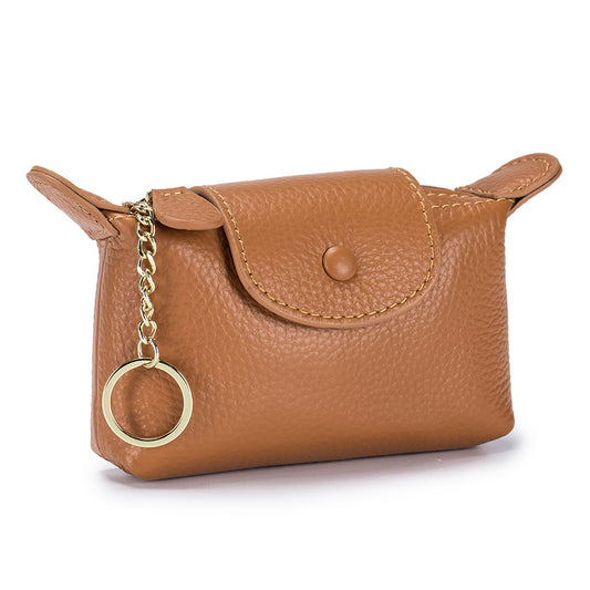 Mini Leather Storage Bag – Genuine Cowhide Coin Purse & Everyday Pouch