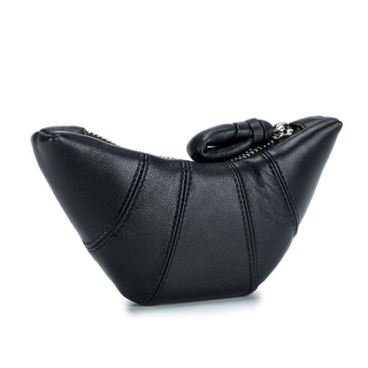 Mini Vintage Croissant Bag – Soft Sheepskin Leather Shoulder Bag