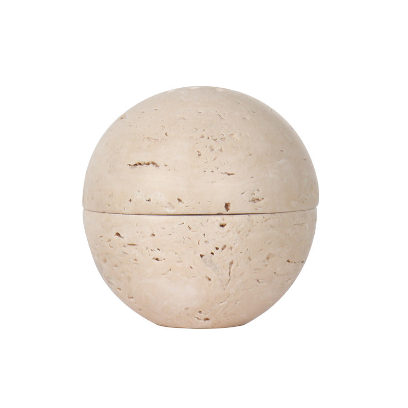 Natural Stone Censer & Aroma Burner | Travertine Incense Holder-Grainvity