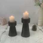 Natural Travertine Candlestick | Luxury Stone Candle Holder