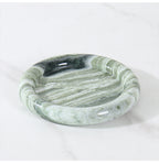 Natural Travertine Round Stone Plate | Luxury Serving & Display Piece