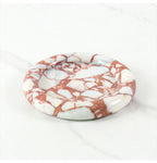 Natural Travertine Round Stone Plate | Luxury Serving & Display Piece
