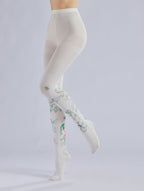 Butterfly & Bee Printed Tights with high elasticity and compression,shaping fit and ideal for weddings, parties, ethnic outfits, and street fashion