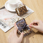 Leopard print ring jewelry bag